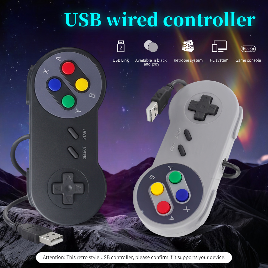 Raspberry Pi Retropie - USBレトロゲームパッド、プラグアンドプレイ対応、RetroPie、Raspberry Pi 5、4、3、2、B、Zeroコンソール、PC、NESPiゲームコントローラー対応