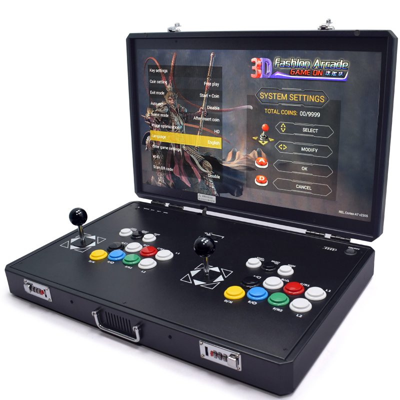 Retro Gaming Desk - Pandora H3-LCDアーケードコンソール,2プレーヤーPCBボード,レトロビデオ,テーブル,バートップマシン,23000ゲーム,24インチ