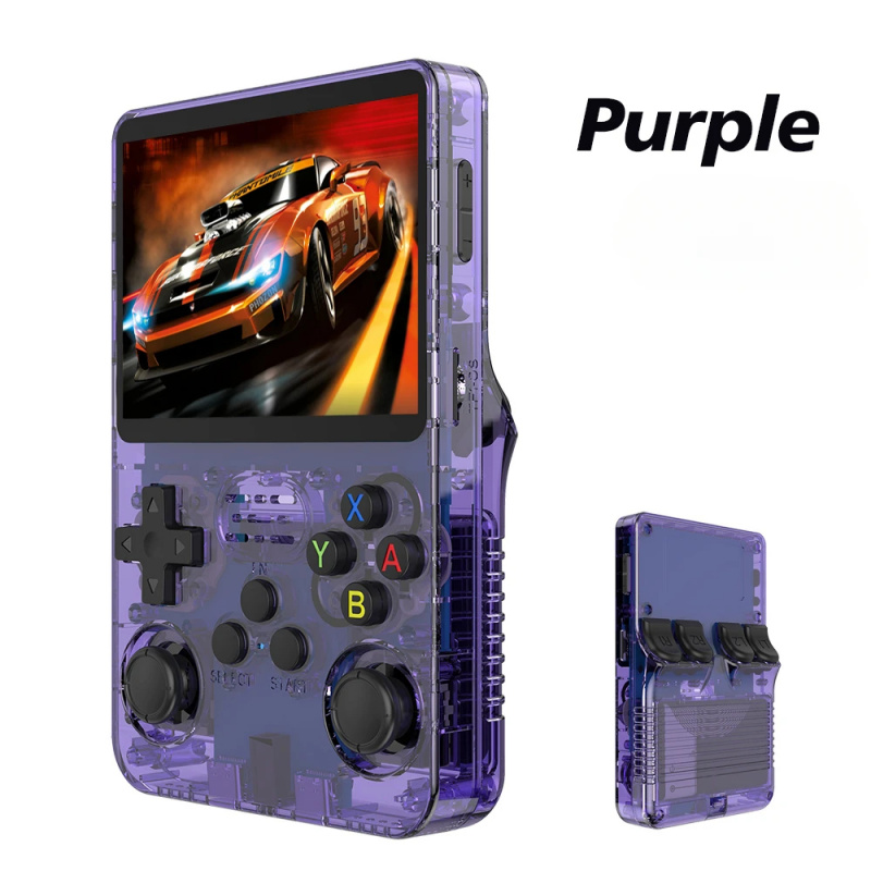 Retro Gaming On - R36S レトロハンドヘルドゲーム機 Linuxシステム 3.5インチIPSポータブルポケットプレーヤー 64GB ビデオゲーム