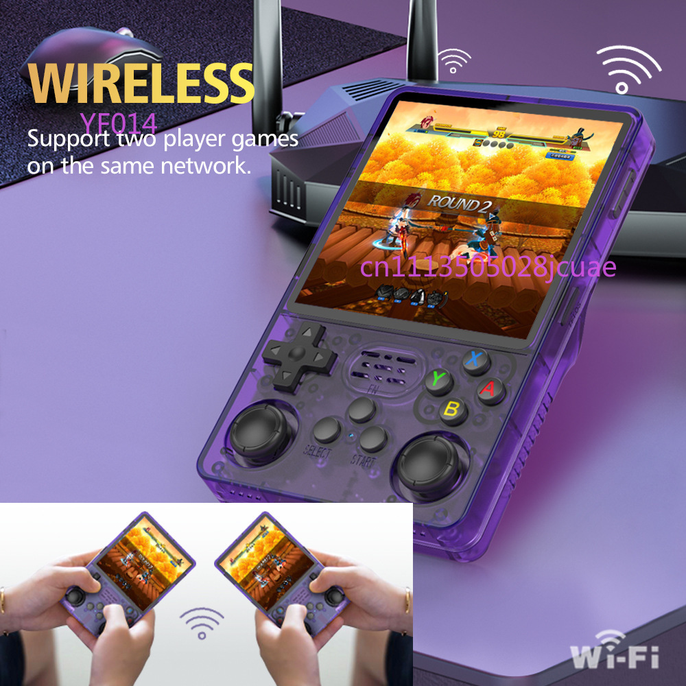 Retro Handheld Console - R36Plus オープンソース携帯ゲーム機 4インチIPS HDスクリーン デュアルシステム レトロポータブルゲームデバイス
