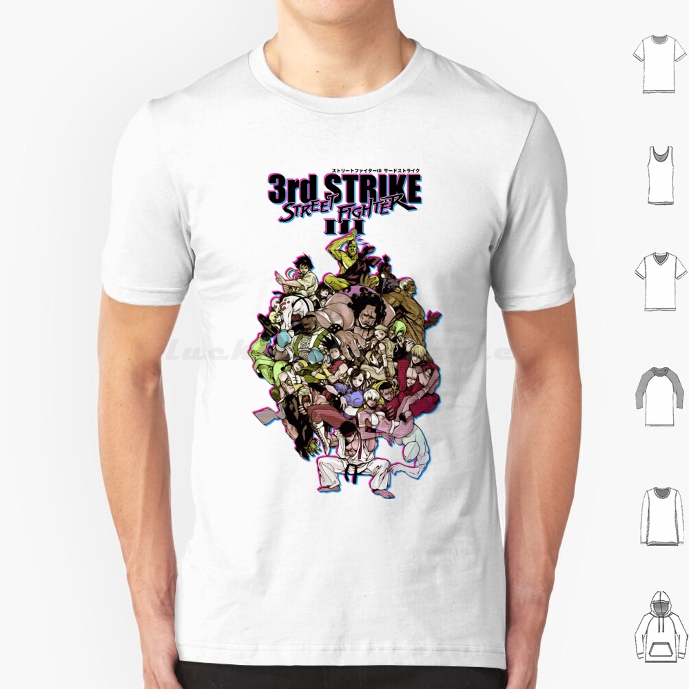 Retro Gaming Kent - サードストライク Tシャツ 6XL コットン クールTシャツ リュウ