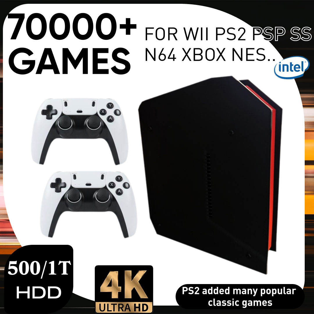 Retro Gaming Hdd - X4 レトロビデオゲームコンソール、1Tデュアルシステム、I3-3110M CPU搭載、PS2/PSP/WII/N64/DC/SS対応、子供向けゲームギフト、男性向けギフト