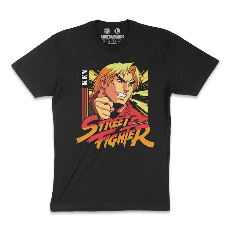 Retro Gaming Kent - 00012736 # A-Ken Tシャツ ストリートファイター Tシャツ