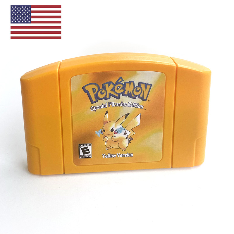 Retro Gaming Nostalgia - アメリカ版 NTSC 英語版 ポケモン イエロー N64