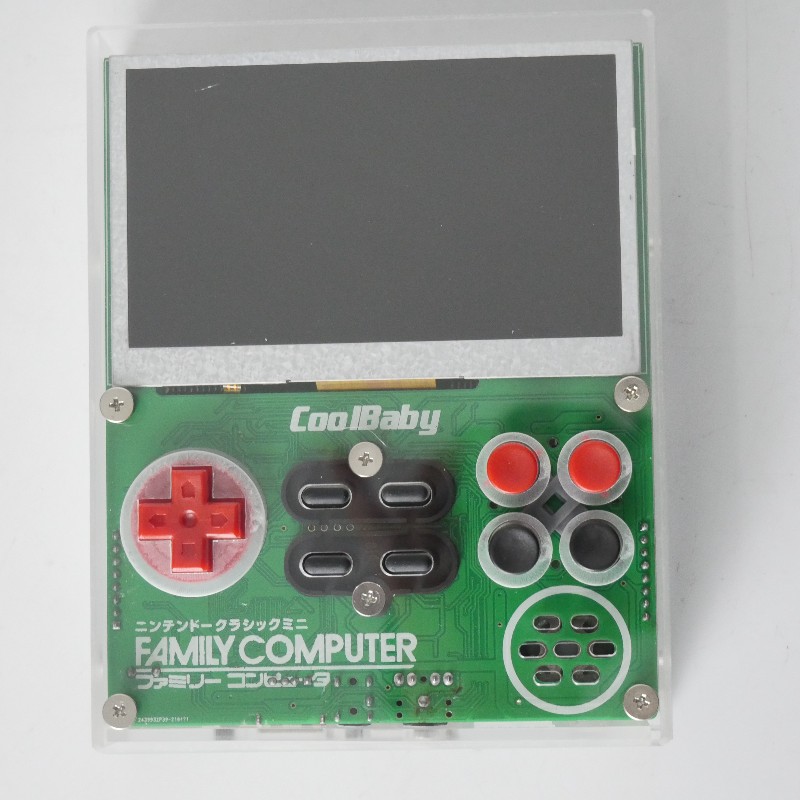 Retro Gaming Nostalgia - Coolbaby x7-ポータブルビデオゲームコンソール,8ビット,3.5インチ,統合された60ピンカートリッジ