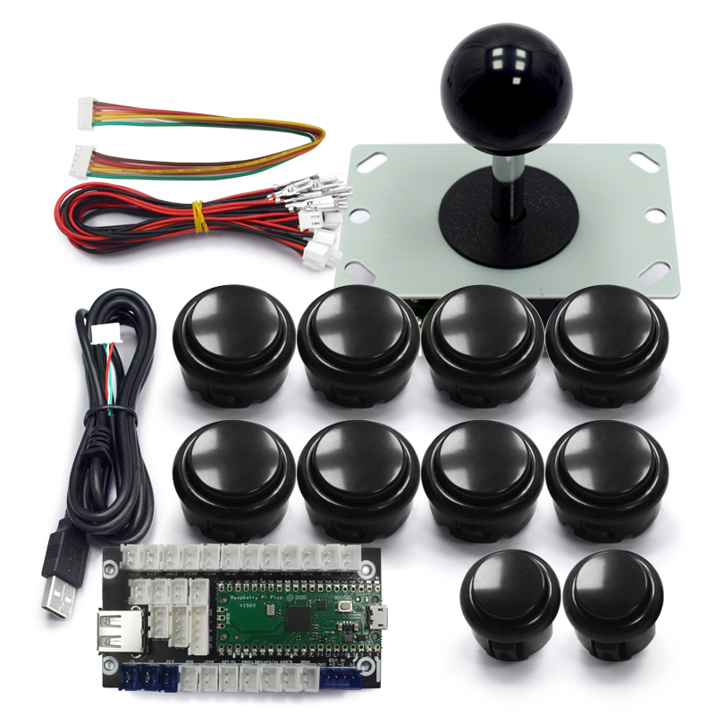 Raspberry Pi Retropie - コピー三和アーケードゲーム DIY キット 8 ウェイジョイスティックプッシュボタン USB