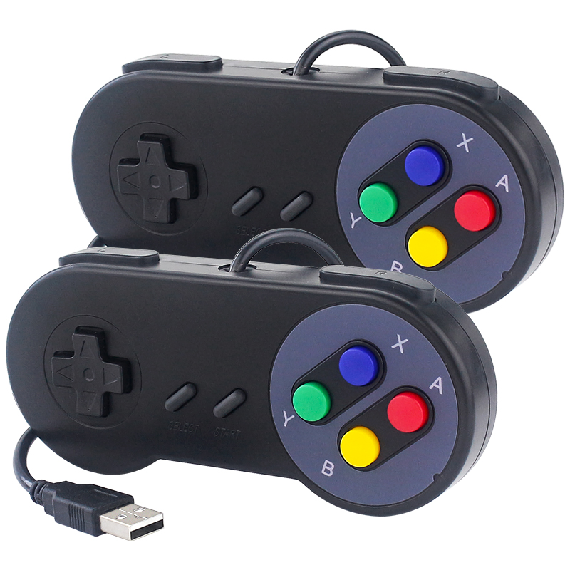 Raspberry Pi Retropie - USBゲームパッド 有線USBゲームコントローラー PCゲームパッド レトロゲームジョイスティック ジョイパッド NESPi