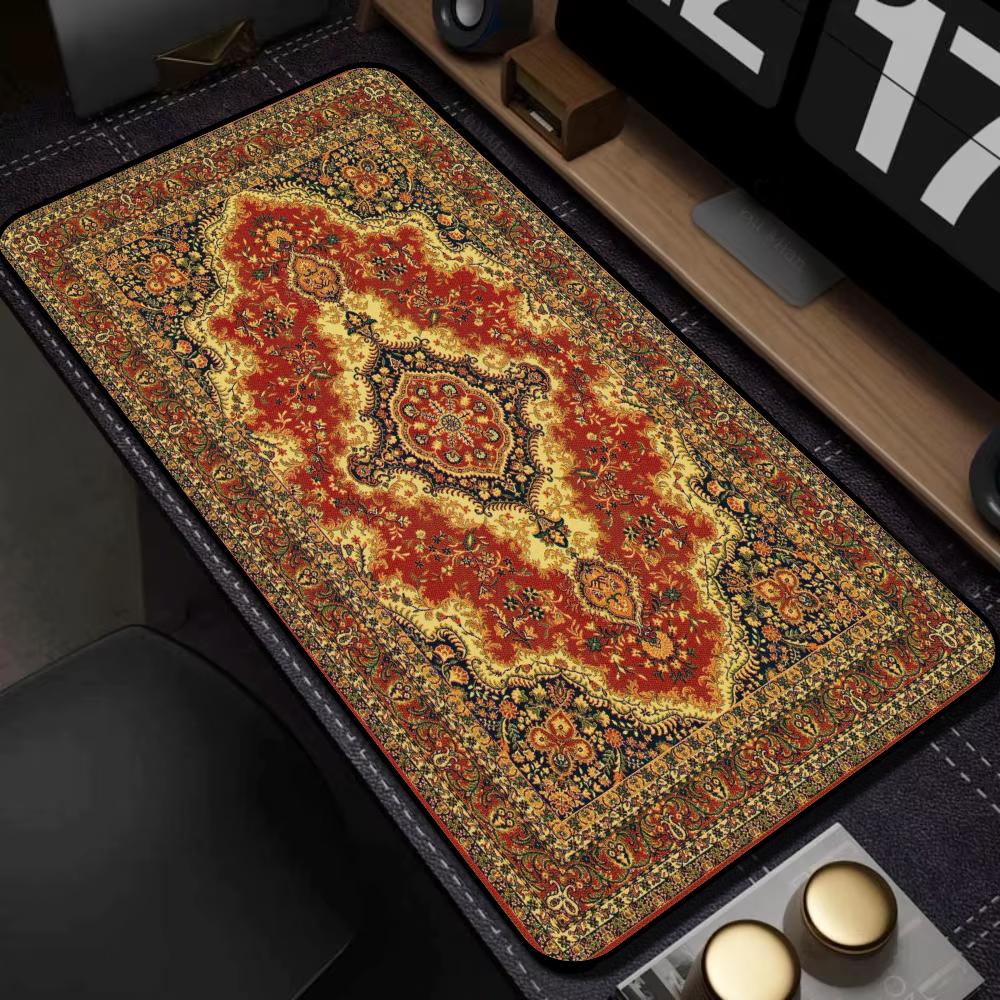 ヴィンテージペルシャ絨毯柄大型マウスパッド、滑り止めデスクマ - Retro Gaming Desk のレビューと価格