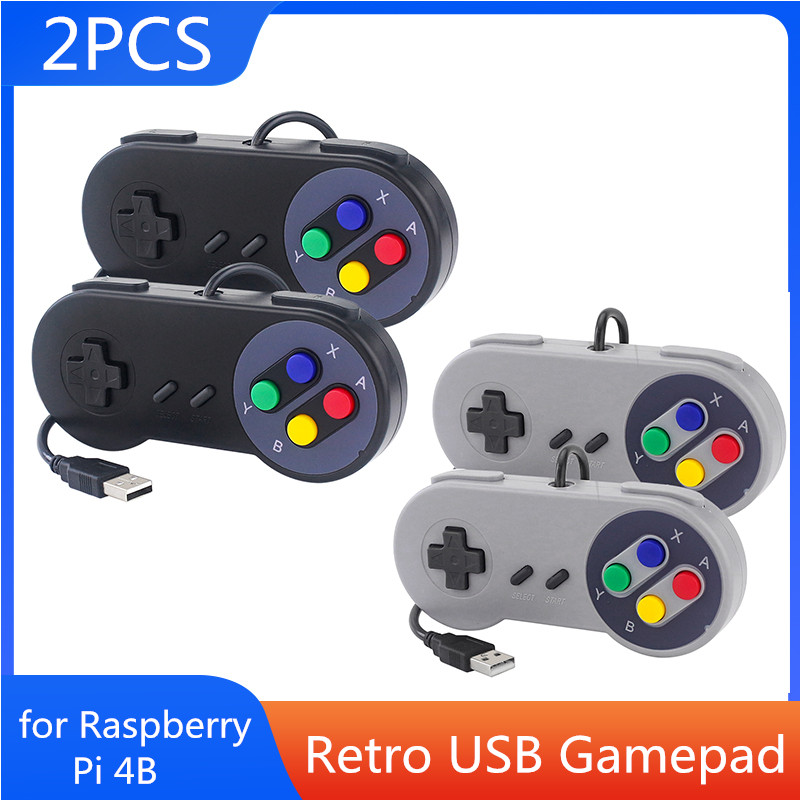 2 個 USB ゲームパッドレトロゲームジョイスティック有線 - Raspberry Pi Retropie のレビューと価格