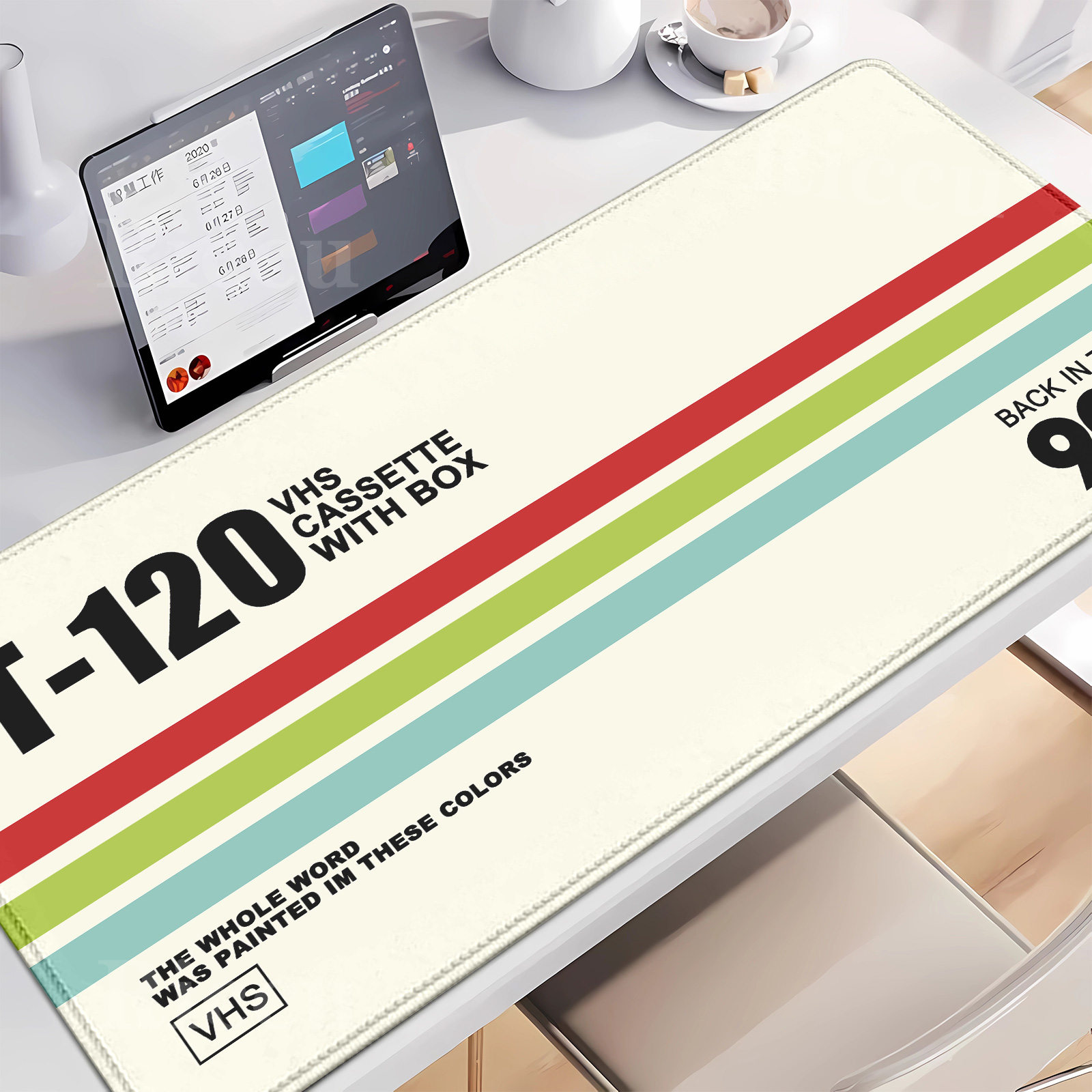 大型 PC ゲームレトロ VHS マウスパッドレトロテープレ - Retro Gaming Desk のレビューと価格