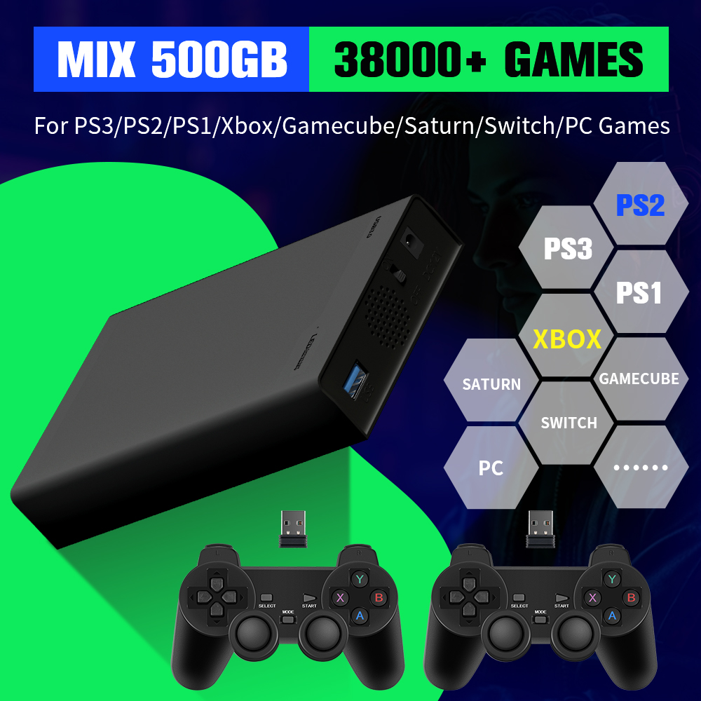 500G ゲームハードドライブ 38000+ゲーム付き Xb - Retro Gaming Hdd のレビューと価格