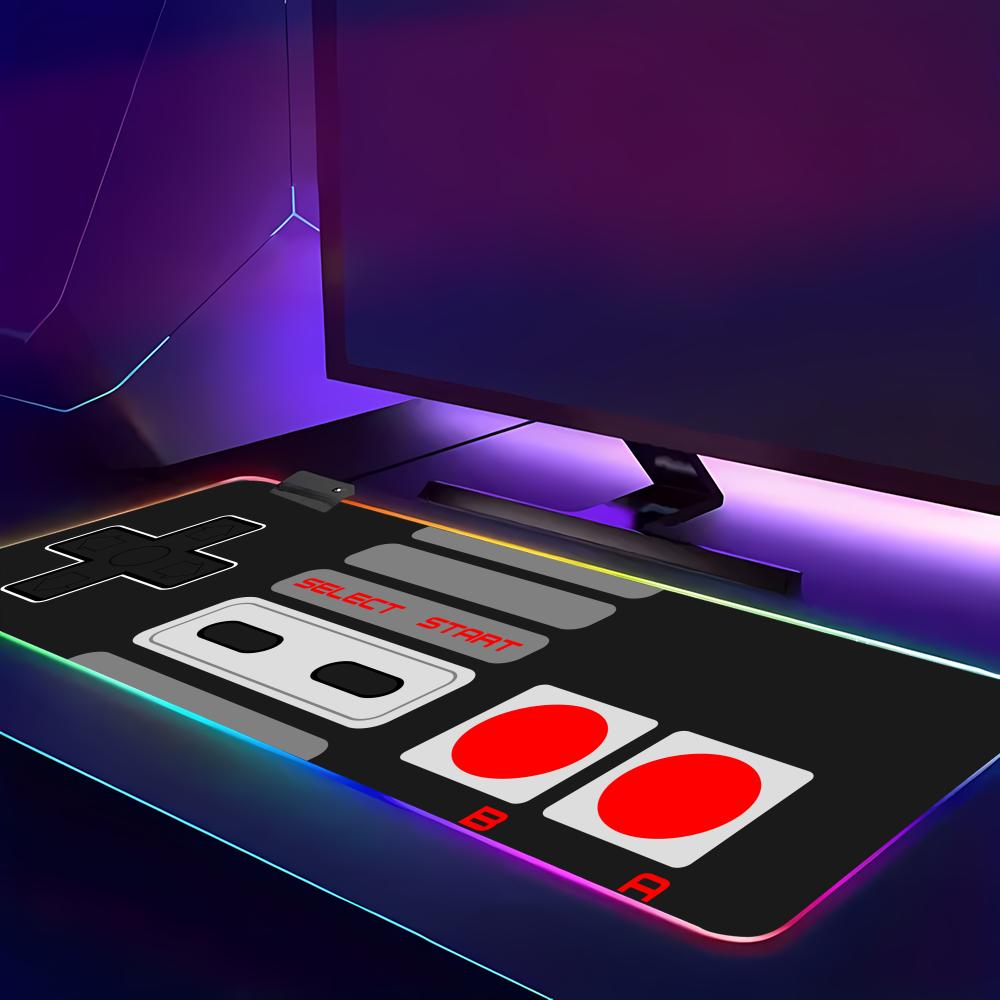 RGB レトロゲームコントローラー大型マウスパッド HD 滑 - Retro Gaming Desk のレビューと価格