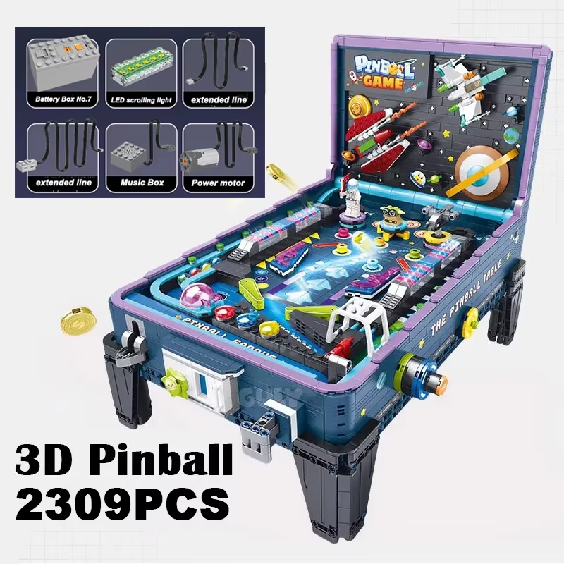 GULY60526 クリエイティブ3Dレトロ宇宙ピンボールゲ - Retro Gaming Lego のレビューと価格