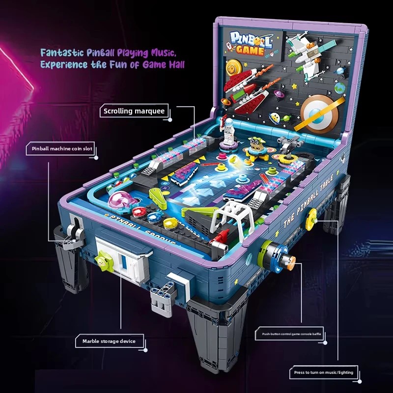 GULY60526 クリエイティブ3Dレトロ宇宙ピンボールゲ - Retro Gaming Lego のレビューと価格