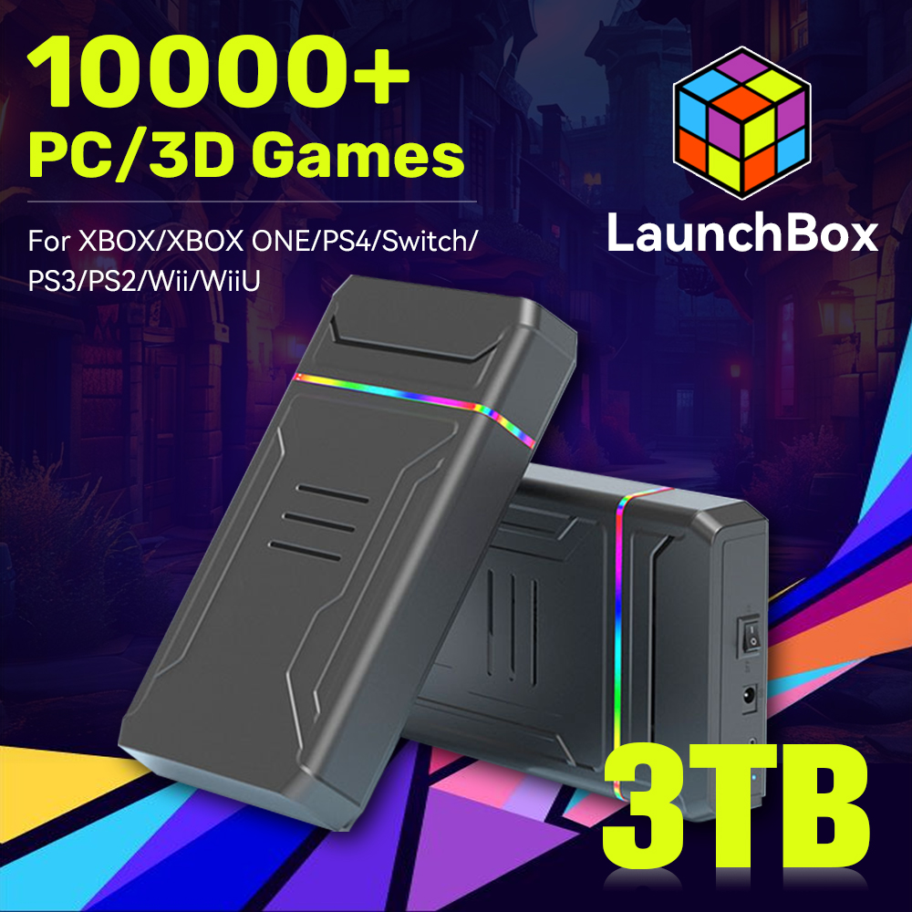 Jmachen-launchboxビデオゲームコンソール,3 - Retro Gaming Hdd のレビューと価格