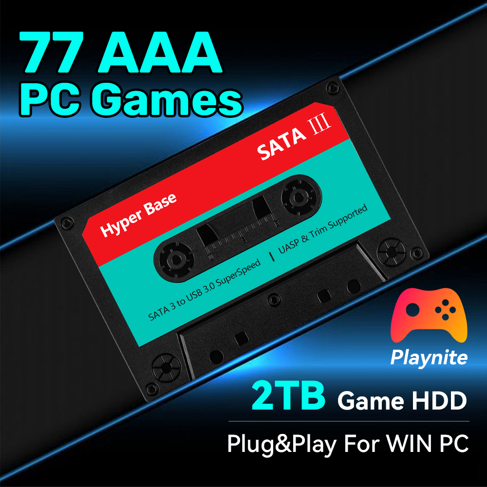 2TBゲームハードドライブ、77種類のAAAゲーム搭載、プラ - Retro Gaming Hdd のレビューと価格
