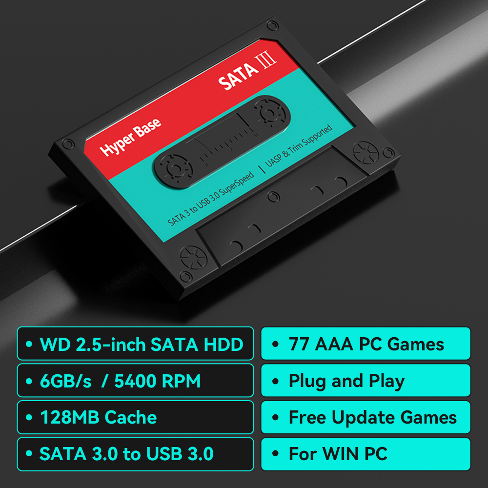 2TBゲームハードドライブ、77種類のAAAゲーム搭載、プラ - Retro Gaming Hdd のレビューと価格