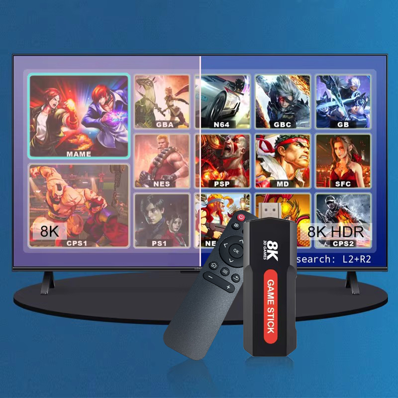 X2ゲームスティックHD 4K 8K 3Dコンソール デュア - Retro Gaming Play Zone のレビューと価格