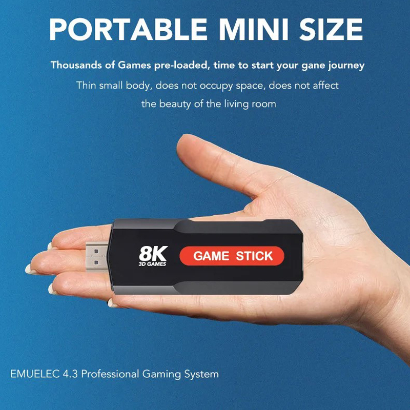 X2ゲームスティックHD 4K 8K 3Dコンソール デュア - Retro Gaming Play Zone のレビューと価格