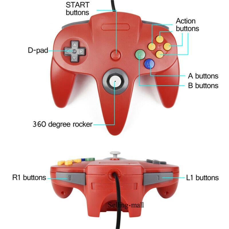 N64 コントローラクラシック USB 有線リモートゲームパ - Retro Pc Gaming のレビューと価格