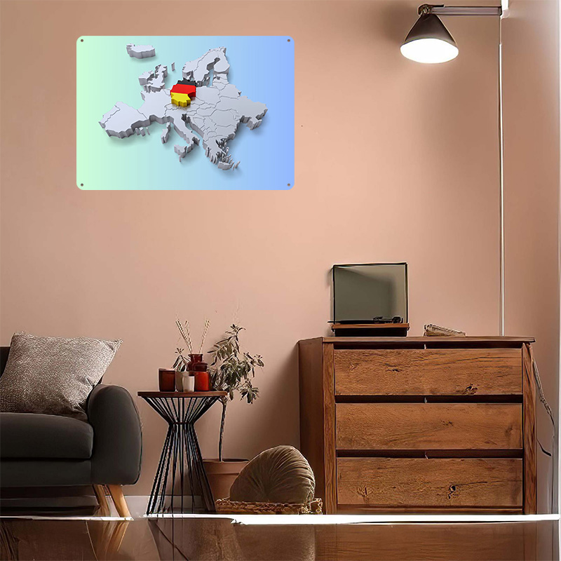ヨーロッパ地図上のドイツ金属ポスターカスタマイズされたウォー - Retro Gaming On のレビューと価格