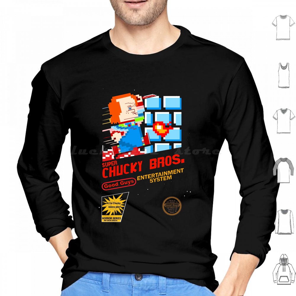 スーパーチャッキー1 フーディー コットン 長袖 ホラー ハ - Retro Gaming Guy のレビューと価格